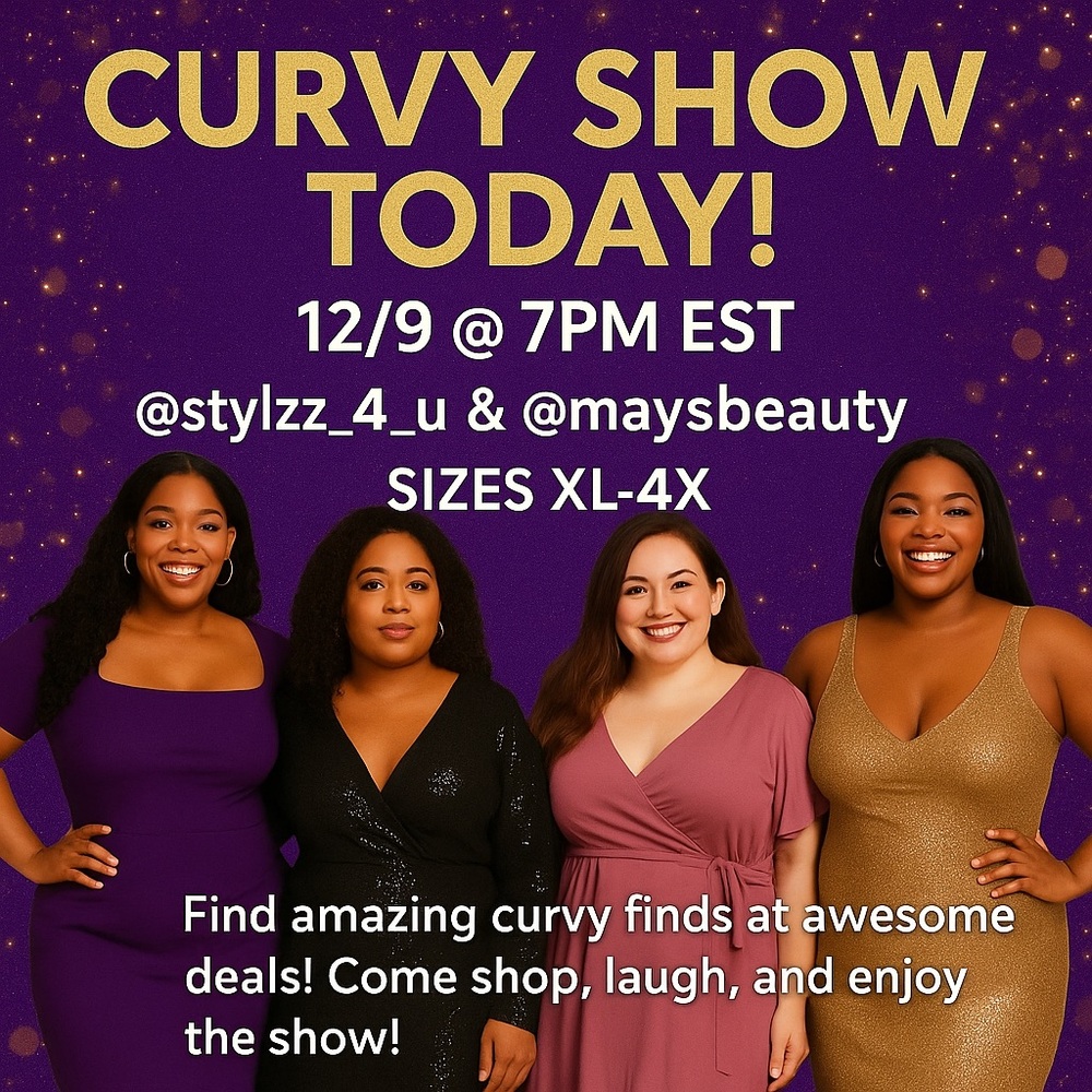 12/9/25 Curvy Show 7pm EST xl-4xl
